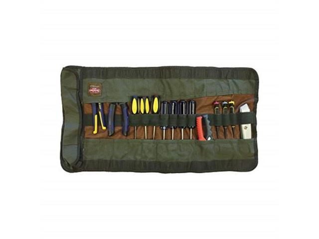 BUCKET BOSS 70004 Tool Holster, Polyester, 25 Pockets, Brown/Green, 14 in Height
