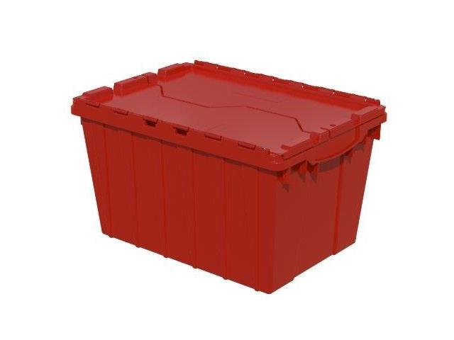 AKRO-MILS 39120RED Attached Lid Container, 12 gal Volume Cap., 21 1/2 in L, 15