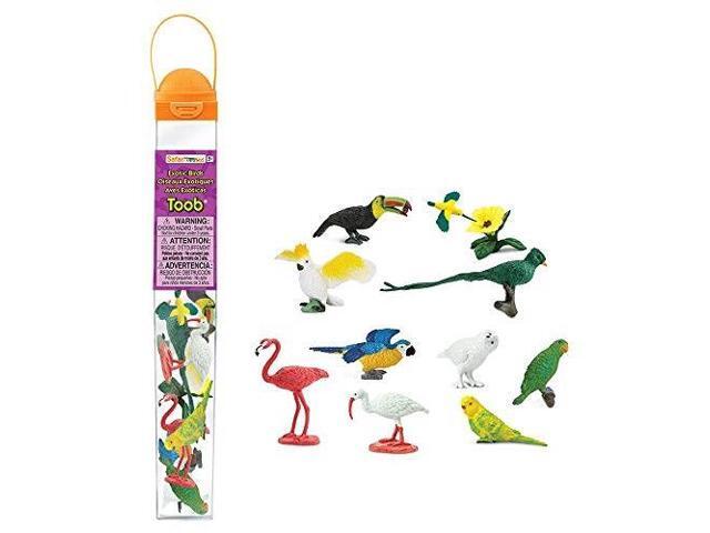 Toobs Exotic Birds Safari Ltd Set Educational Kids Toy Figure