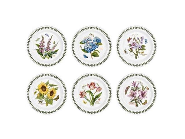 Photos - Microwave portmeirion botanic garden set of 6 dinner plates assorted motifs ADIB0000