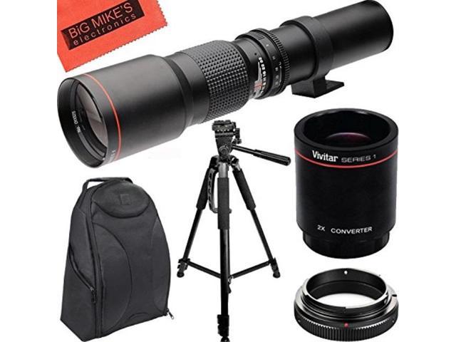 UPC 722532057832 product image for highpower 500mm/1000mm f/8 manual telephoto lens + tripod + slr backpack for can | upcitemdb.com