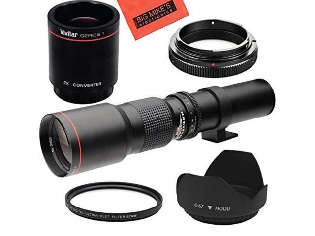 UPC 722532057771 product image for highpower 500mm/1000mm f/8 manual telephoto lens for sony a7r, a7s, a7, a6500, a | upcitemdb.com