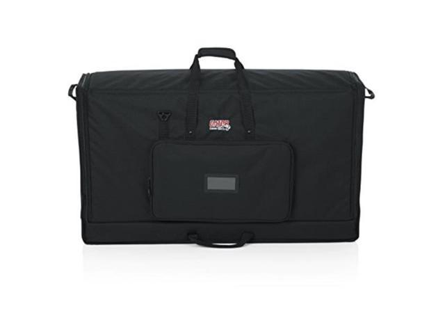 gator padded nylon dual carry tote bag for transporting 2 lcd screens, monitors and tvs between 40' 45'; glcdtotelgx2