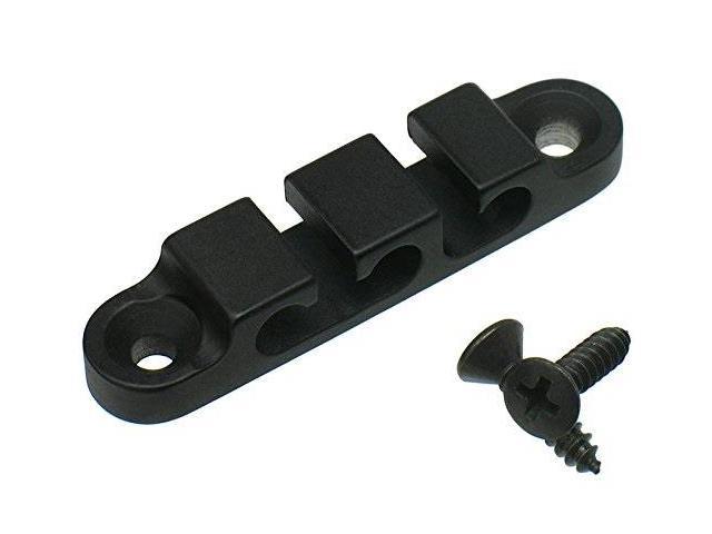 UPC 663593000231 product image for hipshot 405200b 3string retainer/string guide for bass black with screws | upcitemdb.com