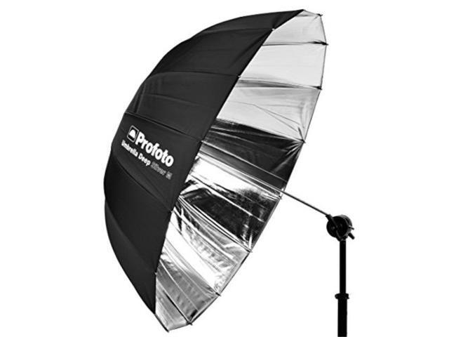 Profoto Deep and Parabolic 41' Umbrella, Medium, Silver