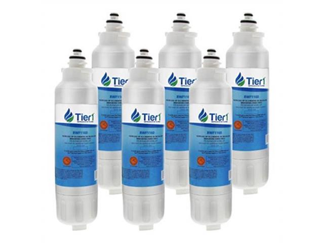 tier1 replacement for lg lt800p, adq73613401, adq73613402, kenmore 9490, 469490, 469490, adq32617801 refrigerator water filter 6 pack photo