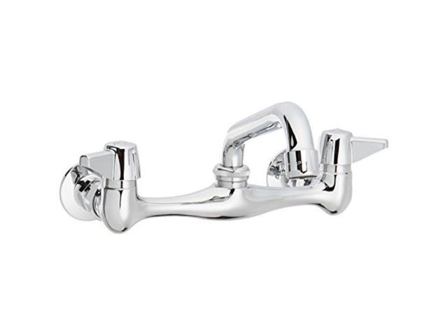 Photos - Tap central brass 0047ua 2handle wall mount kitchen faucet, chrome ADIB000SMX0