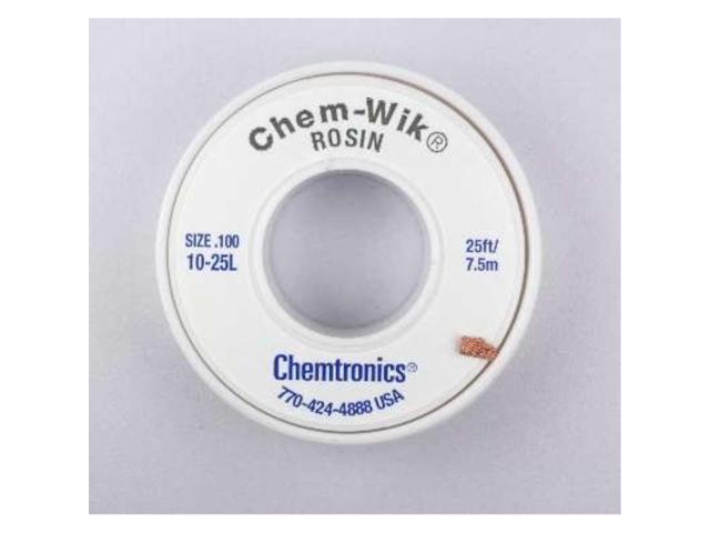 chemtronics 1025l chemwik rosin desoldering braid