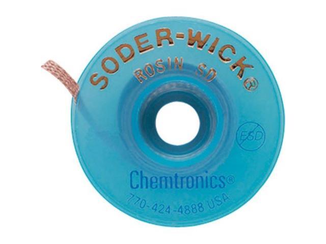 CHEMTRONICS 80-4-10 Desoldering Wick,10 ft.,4,Copper,Rosin