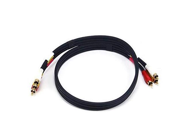 Monoprice RCA Coaxial Compsite Video and Stereo Audio Cable, 3ft