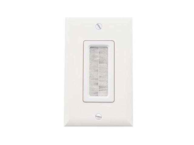 Photos - Chandelier / Lamp On-Q/Legrand Cable Access Wall Plate, White WP1014-WH-V1