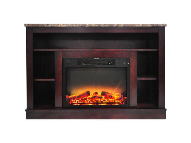 Photos - Electric Fireplace Cambridge 47.2' Width Fireplace Mantel with Logs and Grate Electric Insert