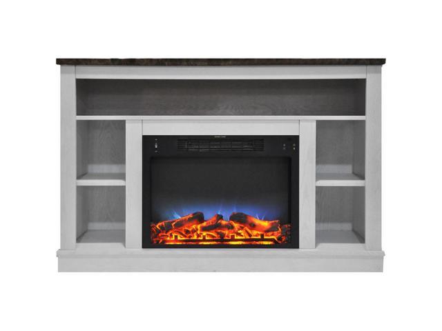 Photos - Electric Fireplace Cambridge 47' Width Fireplace Mantel with LED Electric Insert, White CAM50