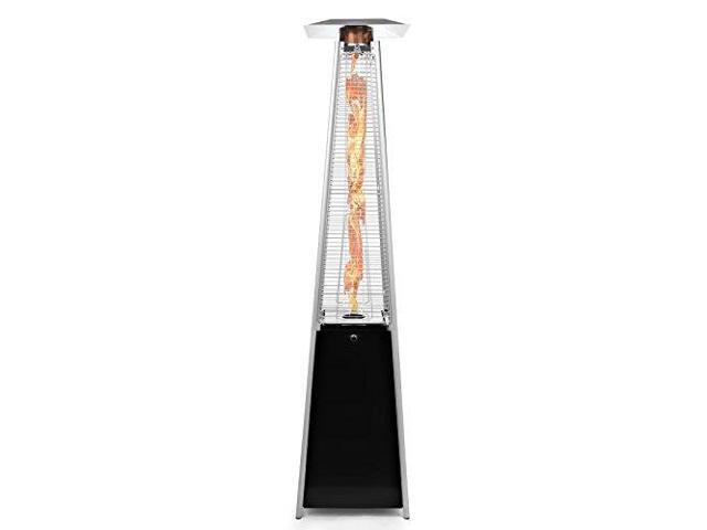 Thermo Tiki Outdoor Propane Patio Heater - Commercial LP Gas Porch & Deck Heater - Black