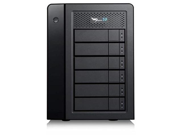 promise pegasus32 r6 24tb 6x4tb hybrid thunderbolt 3 or usb32 direct attached raid storage, high performance external hard drive