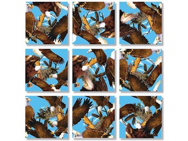 B Dazzle Bald Eagles Scramble Squares 9 Piece Puzzle