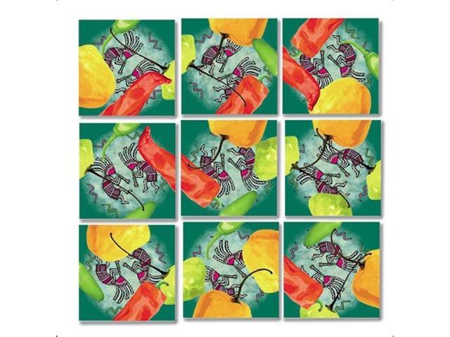 B Dazzle Chili Today Hot Tamale Scramble Squares 9 Piece Puzzle