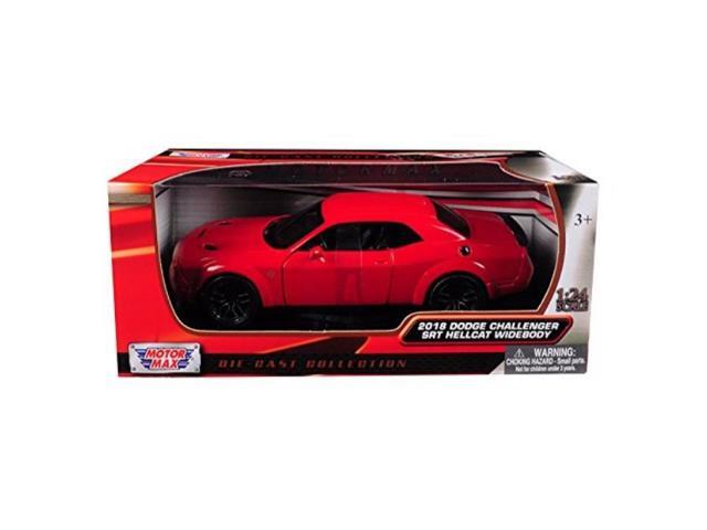 2018 Dodge Challenger SRT Hellcat Widebody Red 1/24 Diecast Model Car by Motormax