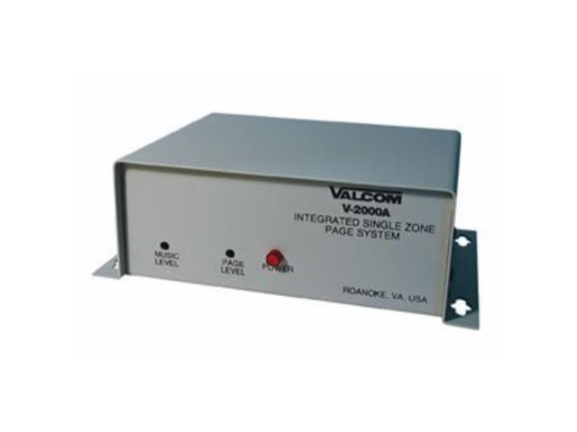valcom v2000a one way 1 zone page control with power