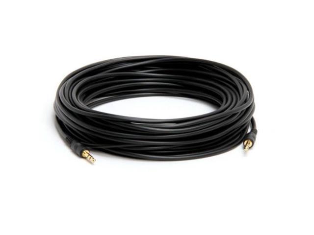 qvs 50ft 3.5mm ministereo male to male speaker cable cc400m50