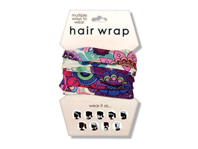 spoontiques floral hair wrap, purple
