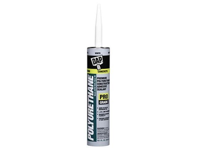 DAP 18810 Polyurethane Sealant, 10 oz, Cartridge, White, Polyurethane Base,
