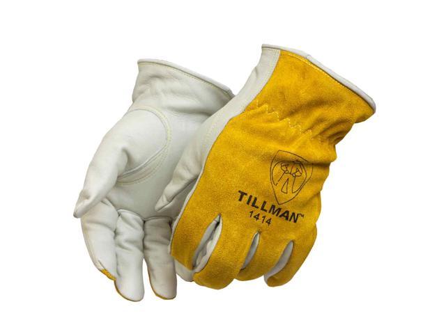 Photos - Other Power Tools Tillman 1414 Top Grain/Split Cowhide Drivers Gloves, Medium 1414M