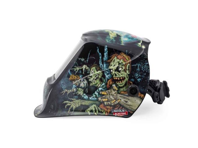 LINCOLN ELECTRIC K4158-4 Welding Helmet, Zombie Graphic, Black/Blue