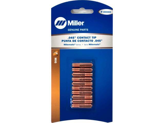 MILLER ELECTRIC 000069 Contact Tip,0.045,PK10