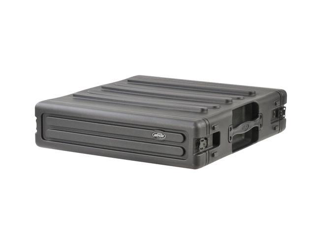 SKB Cases 2U Space Roto Molded Rack, Black, 23 in. X 23 in. X 6 1/2 in.