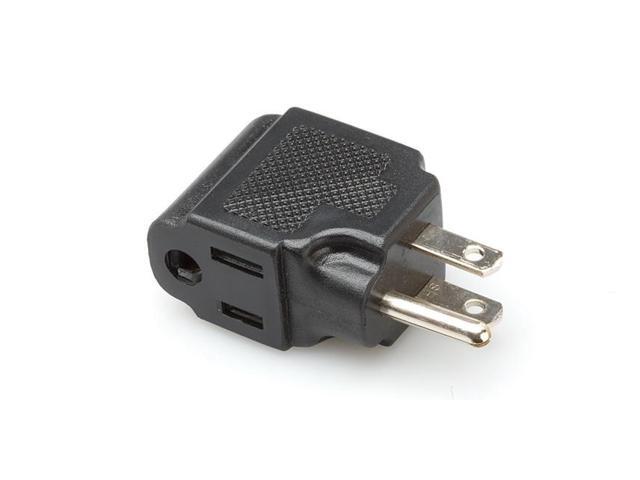 Hosa PWA-486 Right-Angle Power Adaptor, NEMA 5-15R to NEMA 5-15P