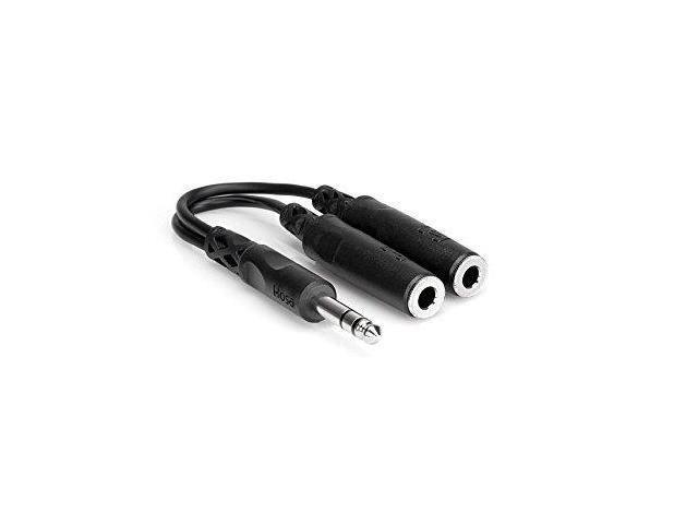 HOSA - YPP-118 - Y Cable - 1/4 in TRS to Dual 1/4 in TRSF