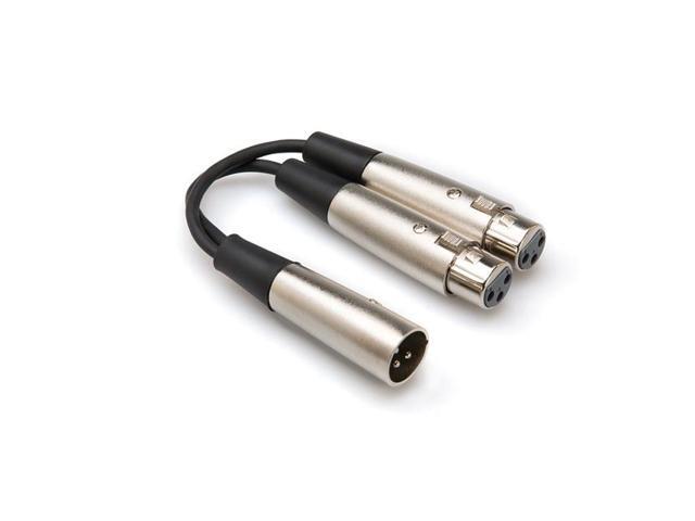 HOSA - YXF-119 - Y Cable - Dual XLR3F to XLR3M - 6 in