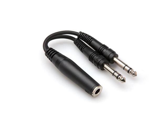 Y-Cable 1/4 (F) Stereo to Dual 1/4 (M) Stereo Insert & Y Cable - Balanced Cable