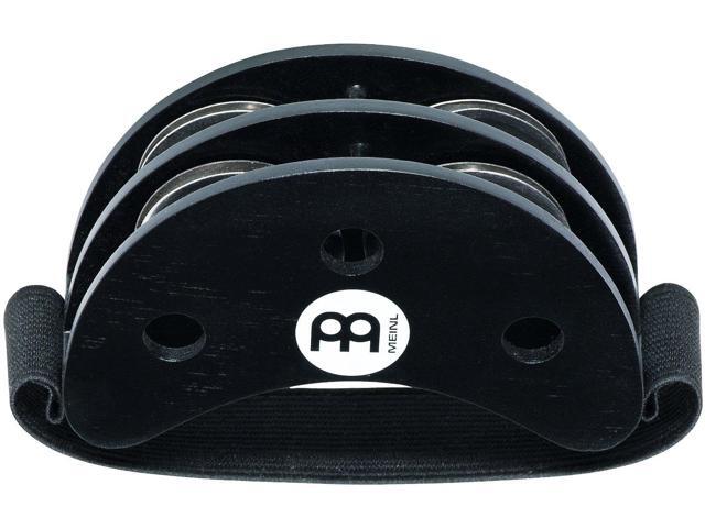 Meinl FJS2S-BK Foot Tambourine Steel Jingles, Black