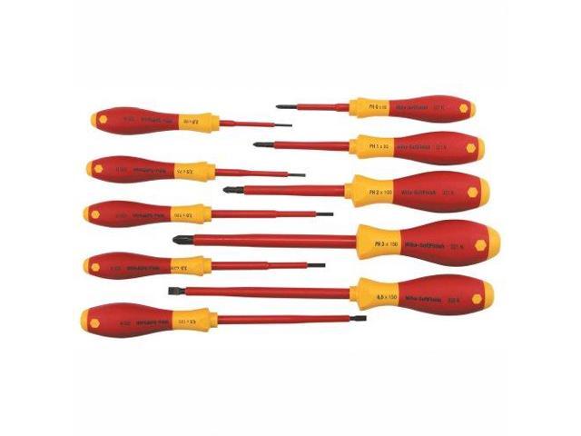 Photos - Drill / Screwdriver Wiha 32093 Insulated Slotted and Phillips Screwdriver Set, 10 Pieces 
