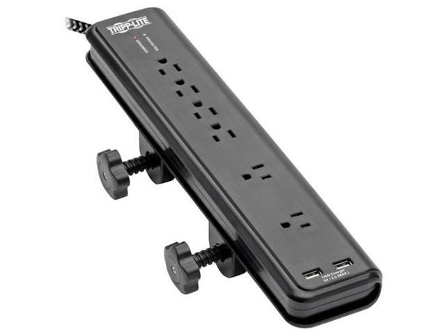 Safe-IT Surge Protector 6-Out 2 USB Ports Antimicrobial 8ft Cord