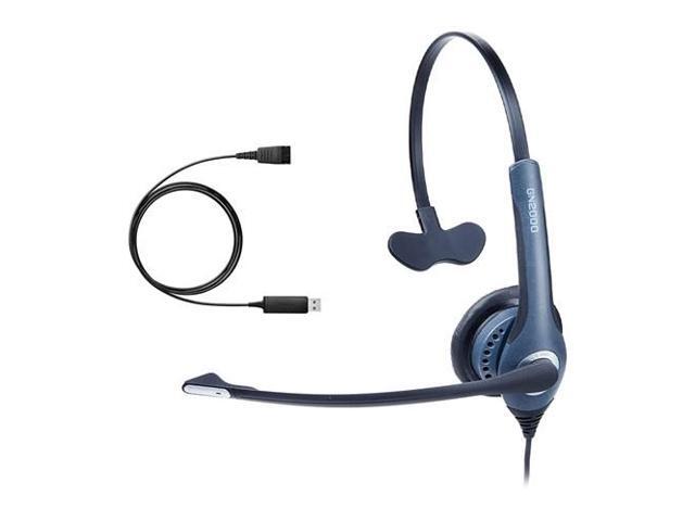 Jabra GN2020 Mono Wired NC Headset (2003-820-105) with Link 230 USB Adapter