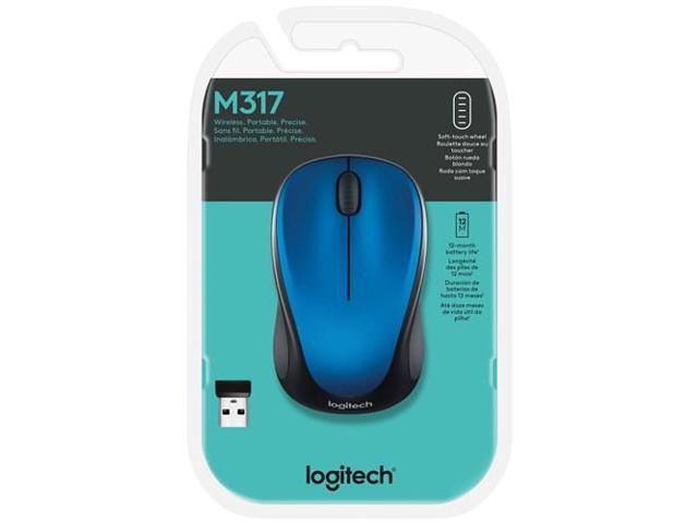 Logitech - M317 Wireless Optical Mouse - Wireless - Blue - image 5