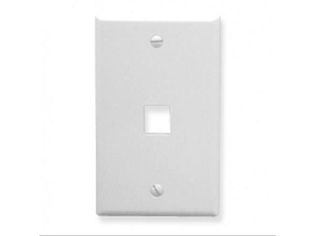 Oversized Classic Face Plate 1 Port White