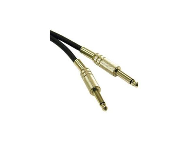 C2G 40066 C2G 12ft Pro-Audio 1/4in Male to 1/4in Male Cable - Male Audio - Male Audio - 12ft - Black