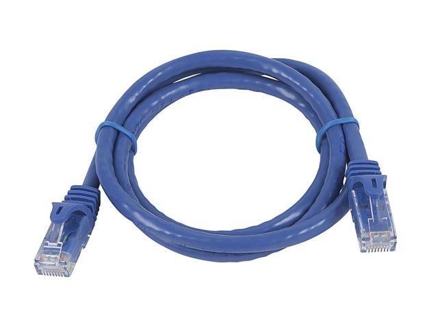 Monoprice Cat5e Ethernet Patch Cable - 3 Feet - Blue Network Internet Cord - Snagless RJ45, Stranded, 350Mhz, UTP, Pure Bare Copper Wire, 24AWG -...