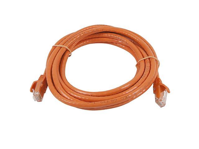 Monoprice Cat5e Ethernet Patch Cable - 7 Feet - Orange Network Internet Cord - Snagless RJ45, Stranded, 350Mhz, UTP, Pure Bare Copper Wire, 24AWG...