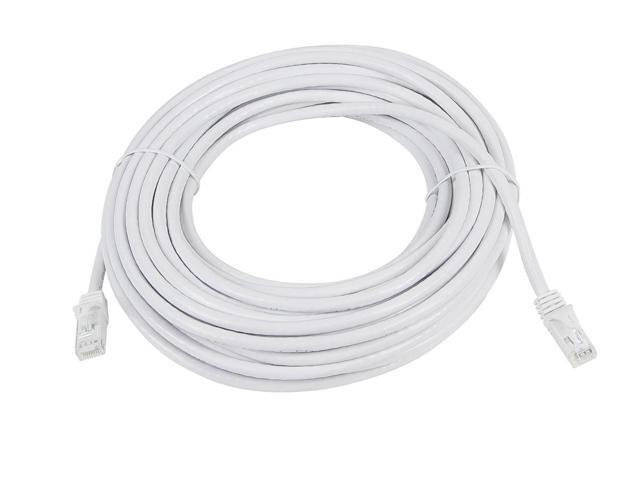 Monoprice Cat5e Ethernet Patch Cable - 100 Feet - White Network Internet Cord - RJ45, Stranded, 350Mhz, UTP, Pure Bare Copper Wire, 24AWG -...