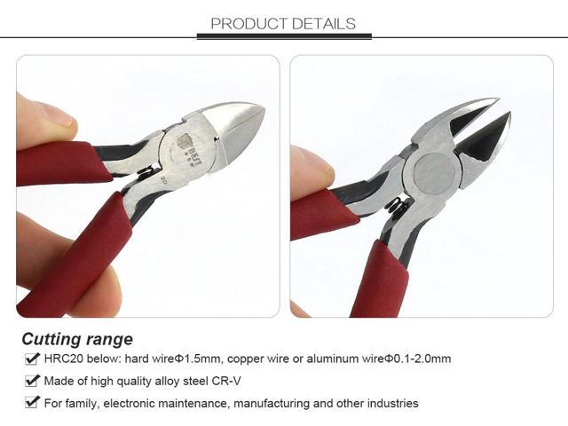 BST-2D Electrical Wire Cable Cutters Cutting Side Snips Flush Pliers Nipper Anti-slip Rubber Mini Diagonal Pliers Hand Tools