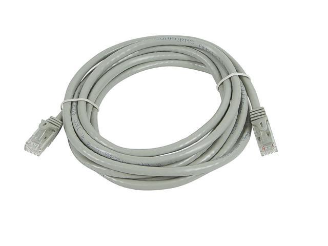 Monoprice Cat5e Ethernet Patch Cable - 10 Feet - Gray Network Internet Cord - RJ45, Stranded, 350Mhz, UTP, Pure Bare Copper Wire, 24AWG -...