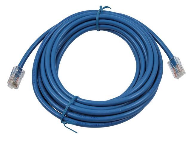 Monoprice Cat5e Ethernet Patch Cable - 15 Feet - Blue Network Internet Cord - RJ45, Stranded, 350Mhz, UTP, Pure Bare Copper Wire, 24AWG -...