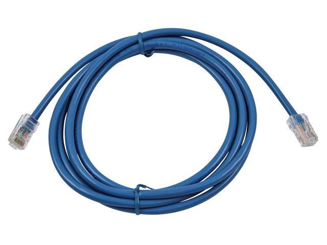 Monoprice Cat5e Ethernet Patch Cable - 7 Feet - Blue Network Internet Cord - RJ45, Stranded, 350Mhz, UTP, Pure Bare Copper Wire, 24AWG - Zeroboot...
