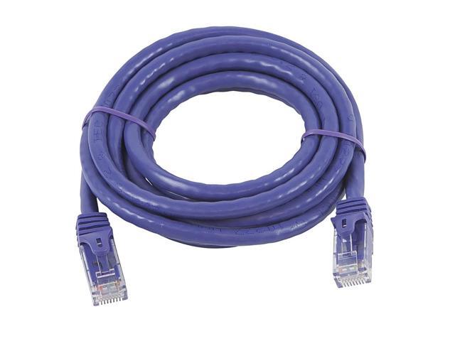 Monoprice Cat5e Ethernet Patch Cable - 7 Feet - Purple Network Internet Cord - Snagless RJ45, Stranded, 350Mhz, UTP, Pure Bare Copper Wire, 24AWG...