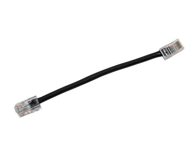 Monoprice Cat5e Ethernet Patch Cable - 0.5 Feet - Black Network Internet Cord - RJ45, Stranded, 350Mhz, UTP, Pure Bare Copper Wire, 24AWG -...
